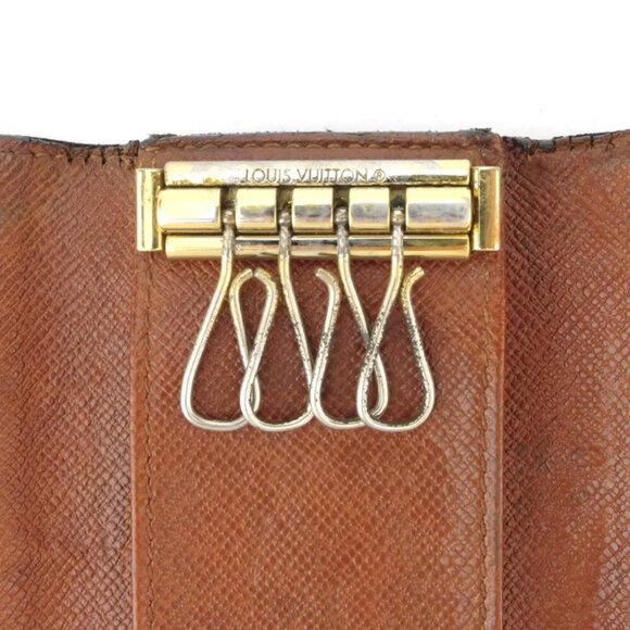Louis Vuitton key case Monogram beige Monogram canvas Authentic used T10537 - Picture 8 of 9